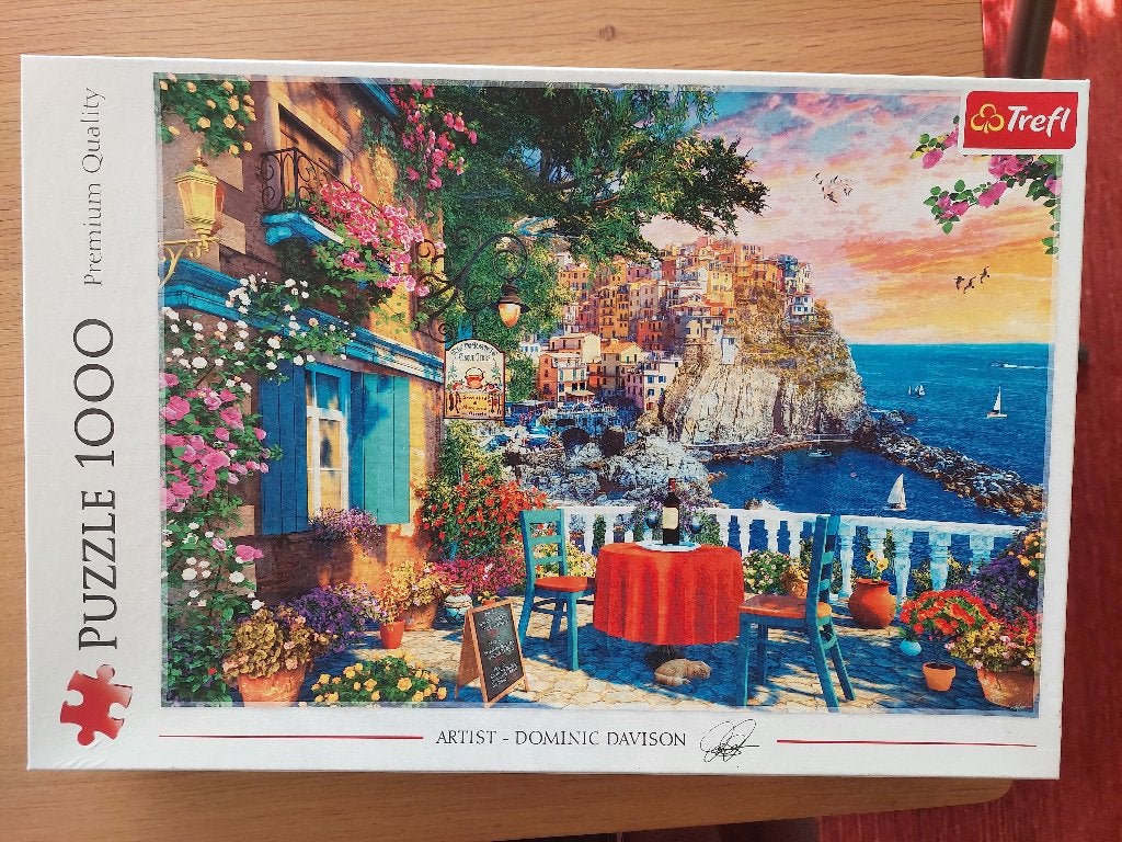 puzzel 1000 st - Trefl - Italië, Cinque Terre, Ophalen of Verzenden, 500 t/m 1500 stukjes, Zo goed als nieuw, Legpuzzel