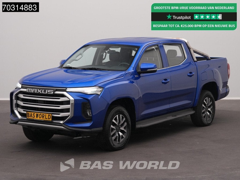 Maxus T90 EV T90 89kWh WLTP 471km Pickup CarPlay Airco Camer, Auto's, Automaat, 2375 kg, 750 kg, Leder