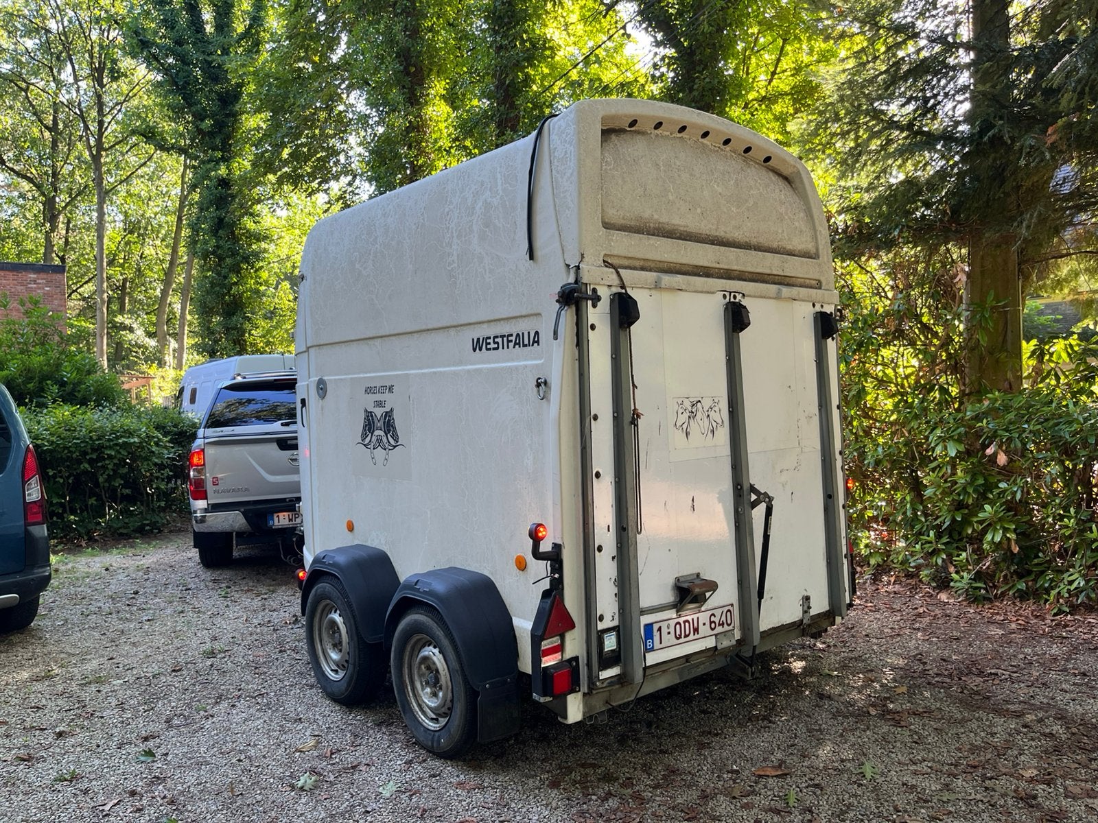 Trailer 2-paarden Westfalia, Dieren en Toebehoren, Paarden en Pony's | Trailers en Aanhangwagens, Ophalen, Gebruikt, Polyester