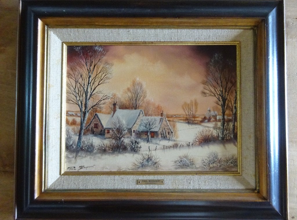 Paul Boonaert, Winter 1986, 30 x 40 cm, Antiek en Kunst, Ophalen of Verzenden