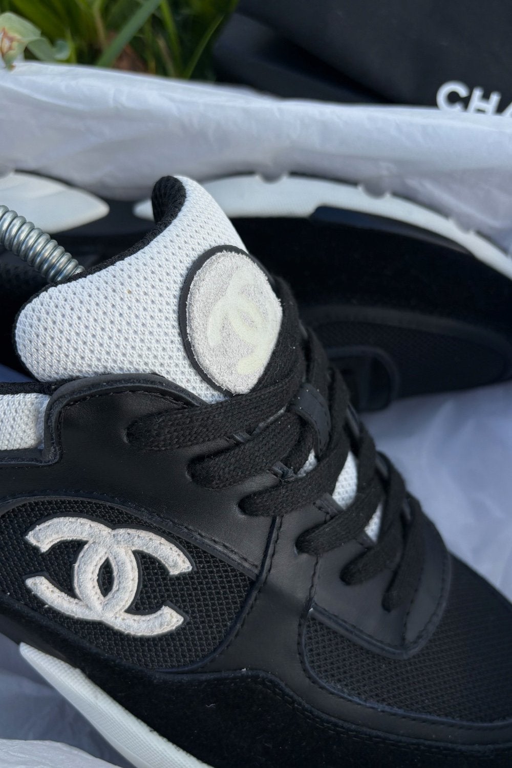 Coureur Chanel, Comme neuf, Enlèvement, Baskets, Noir