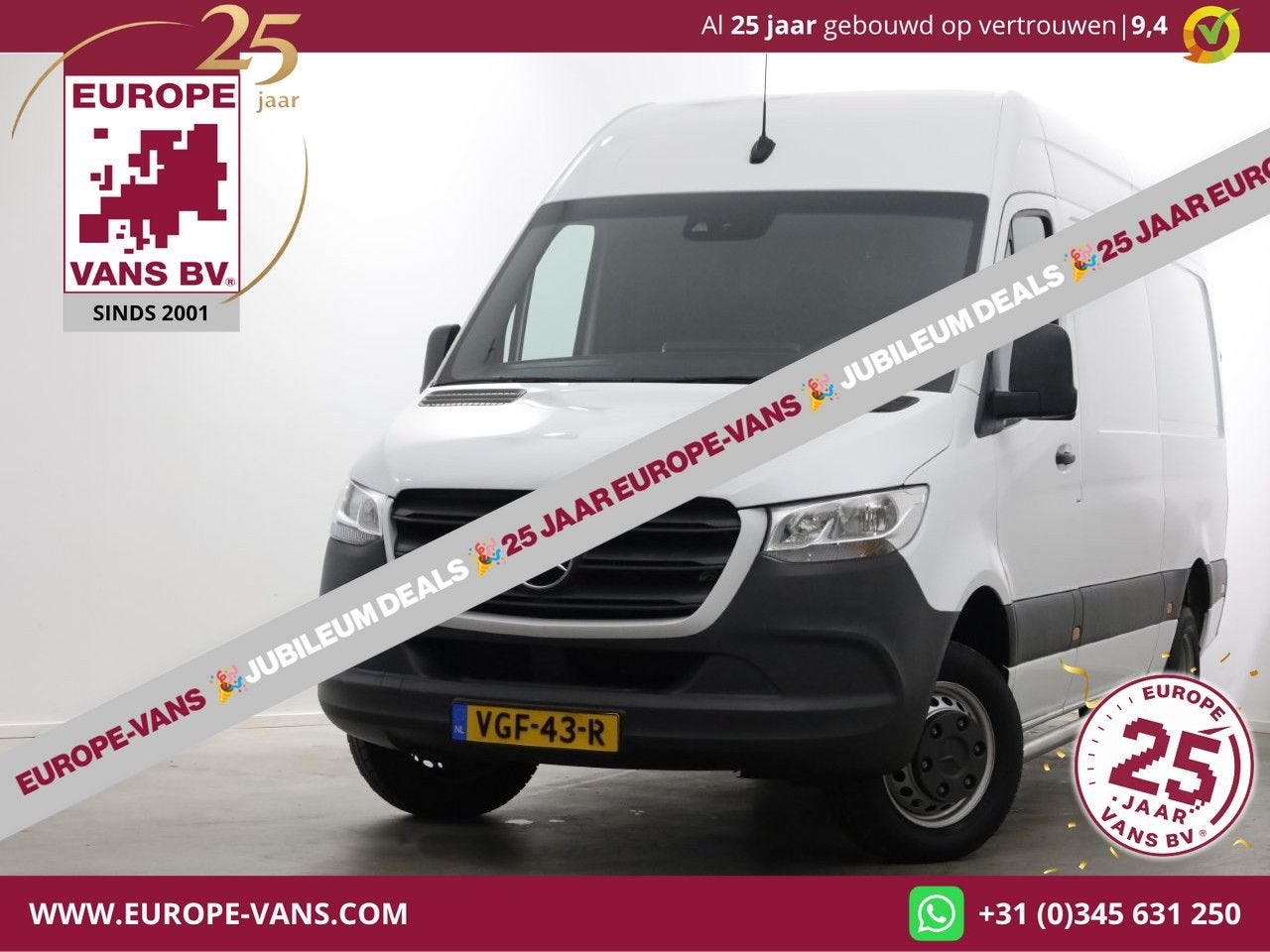 Mercedes-Benz Sprinter 516 CDI 163pk 7G Automaat L2H2 Airco/, Auto's, Automaat, Wit, Mercedes-Benz, Bedrijf