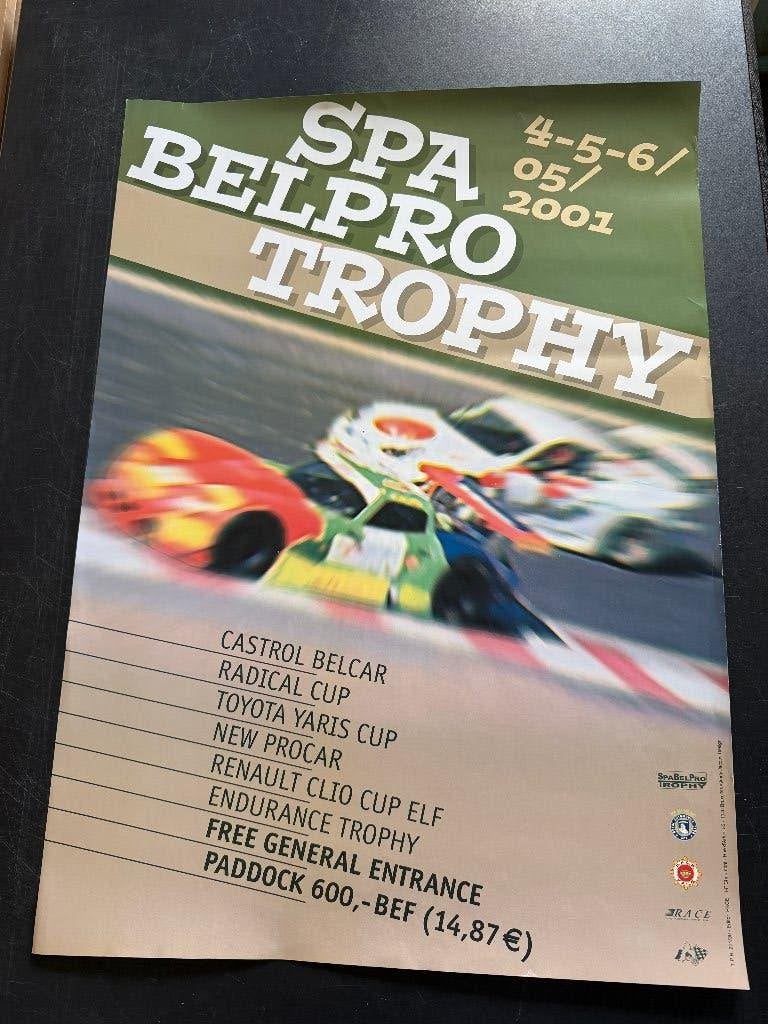 poster Spa BelPro Trophy 2001 Belcar Viper, Ophalen of Verzenden