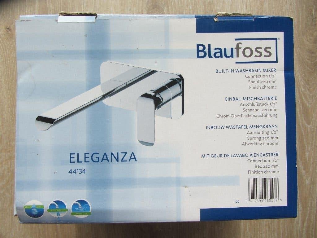 2 Nieuwe muur inbouwkranen lavabo Bluefoss, Ophalen, Kraan