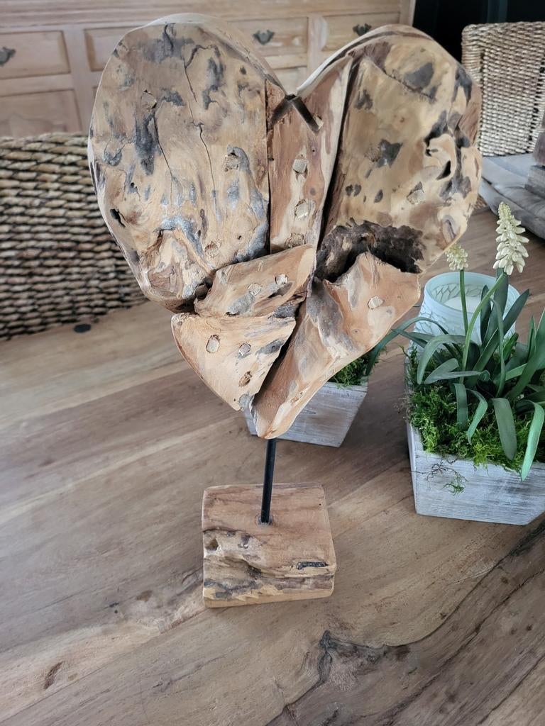 Decoratiehart hout, Ophalen of Verzenden, Hout