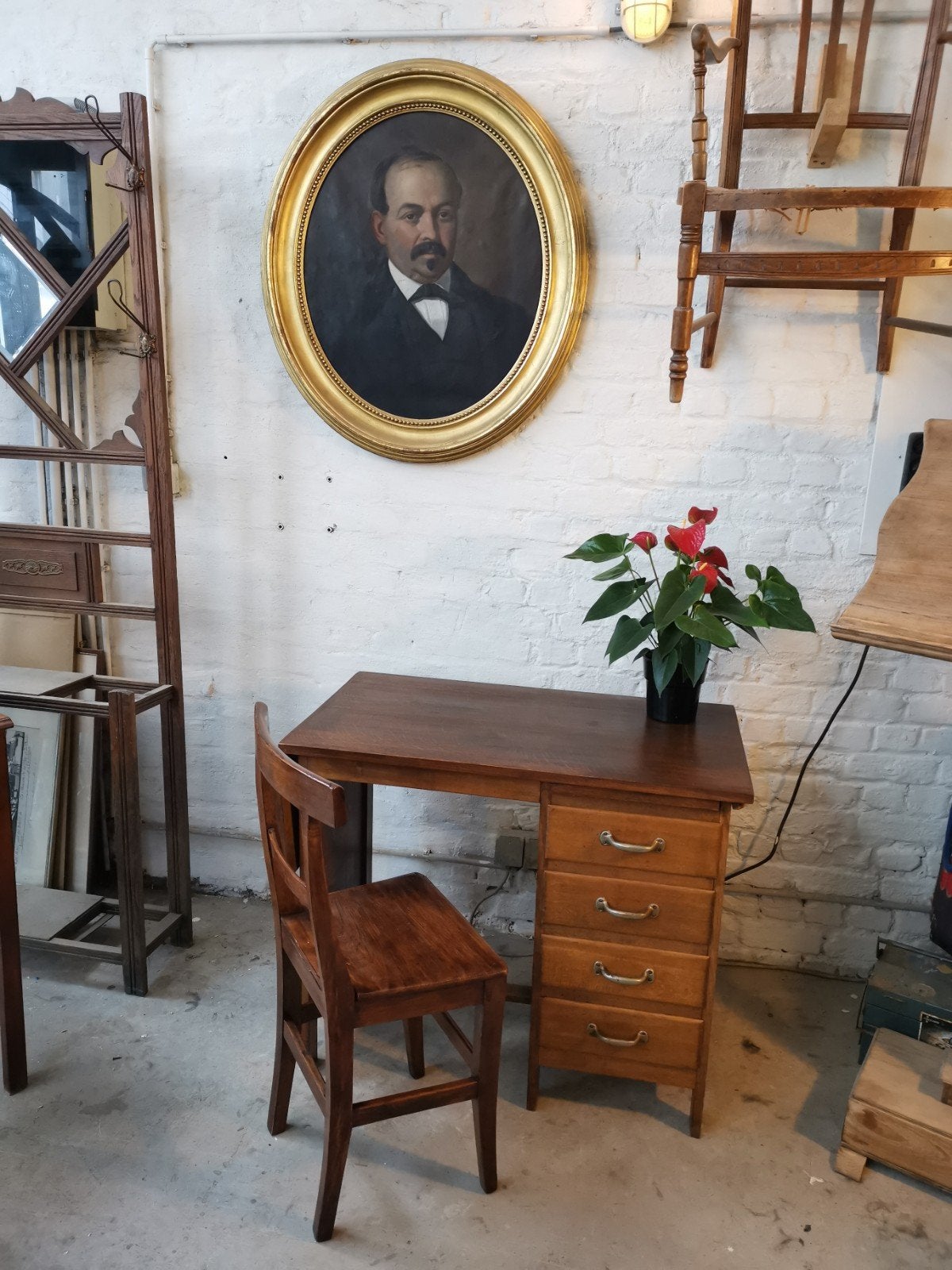 Bureau 4 faces ancien, Maison & Meubles, Enlèvement