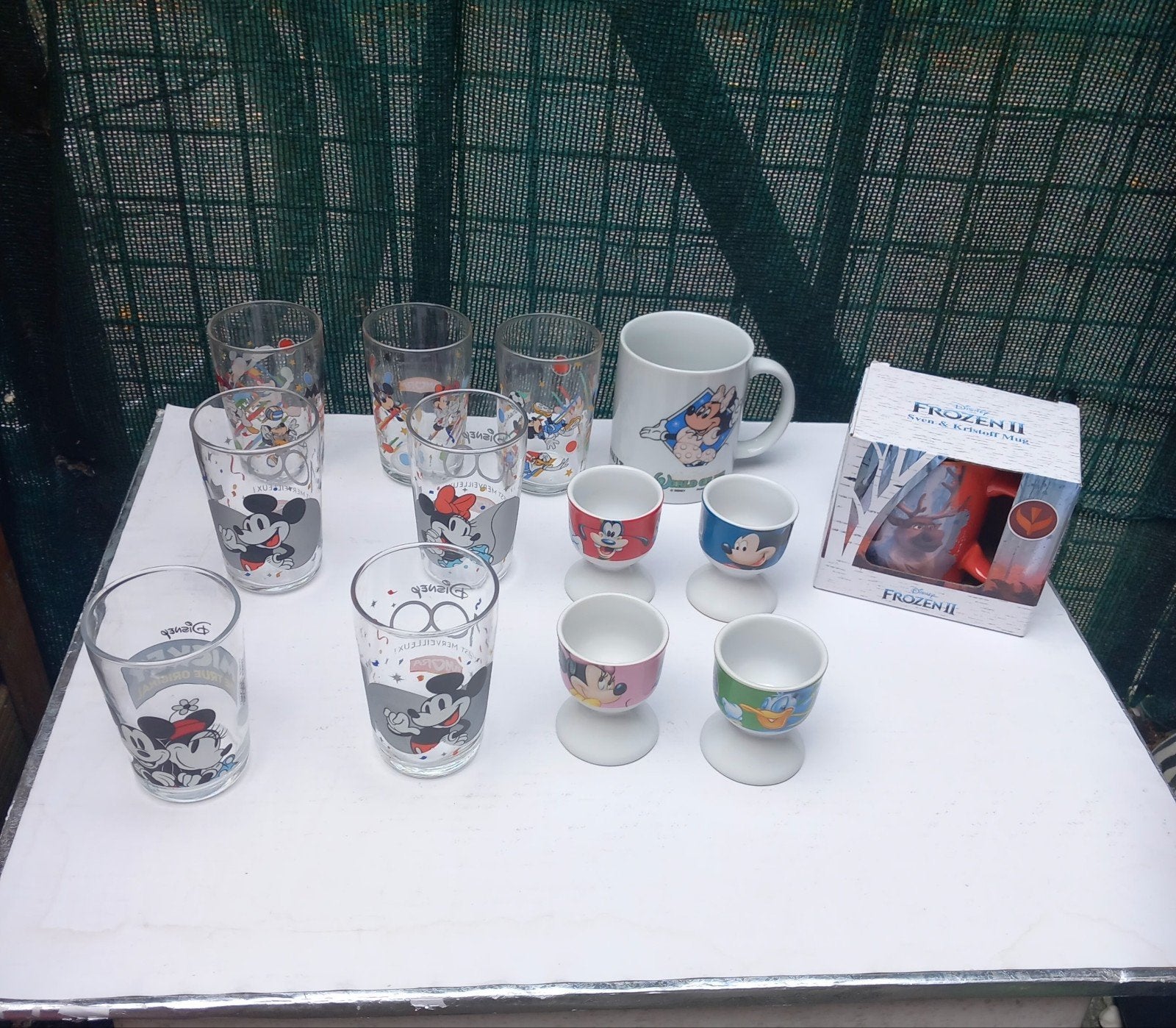 Disney glazen/ eierdopjes alles 10€, Verzamelen, Ophalen