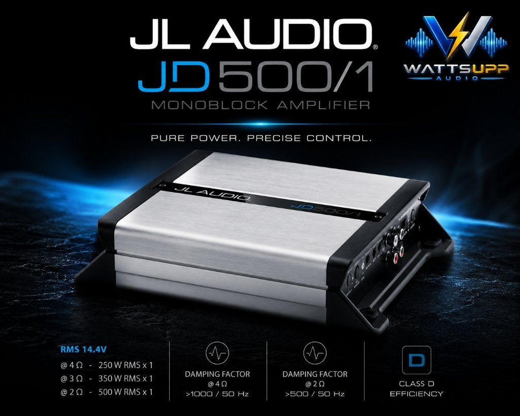 JL Audio JD500/1 Monoblok versterker 500W RMS @ 2 ohm, Ophalen of Verzenden, Nieuw