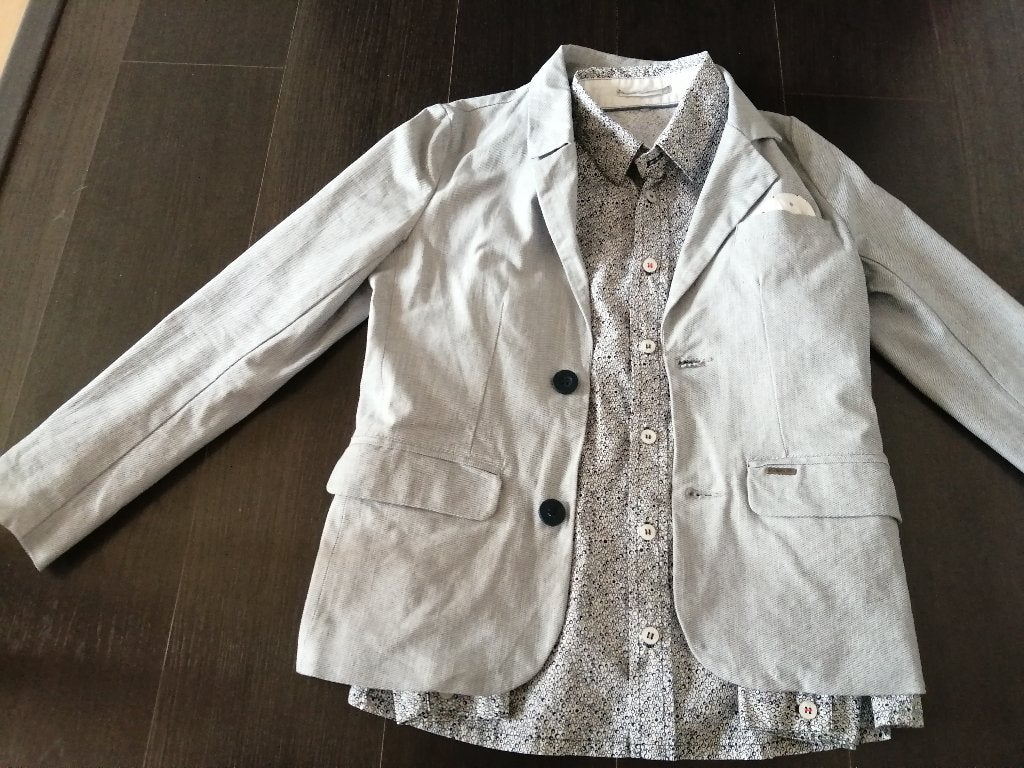 mooie blazer jongens 8 jaar, Kinderen en Baby's, Kinderkleding | Maat 128, Ophalen of Verzenden, Zo goed als nieuw, Jongen, Jas