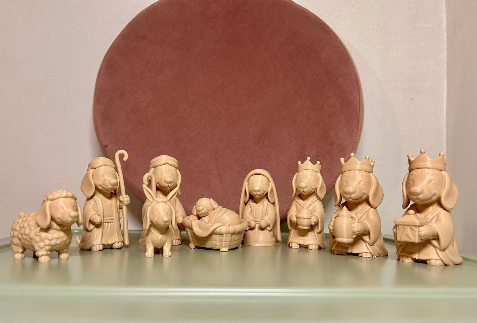 Teckel kerststal figuren, Diversen, Ophalen of Verzenden, Nieuw