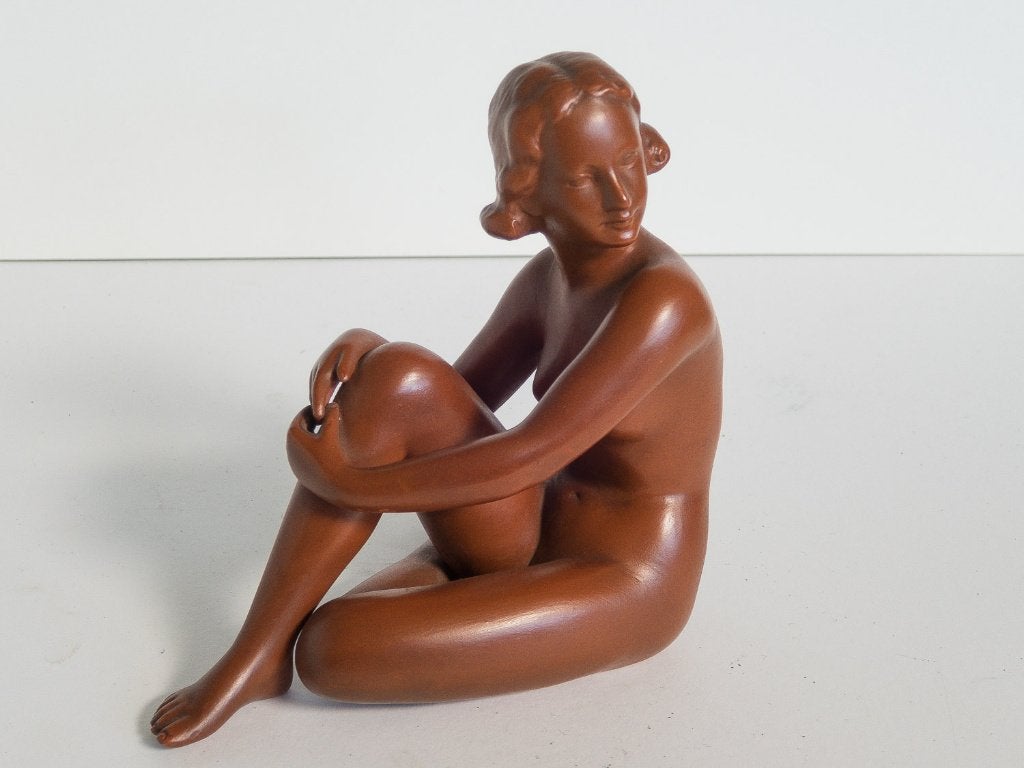 Beeldje Goebel terracotta, Ophalen