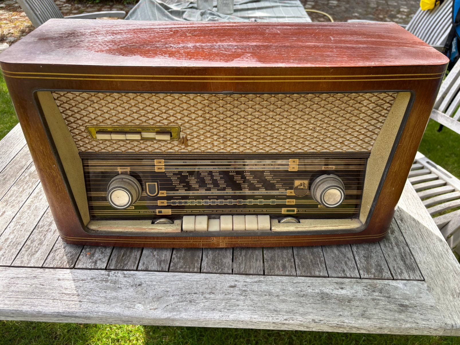Vielle radio HMV, Enlèvement, Comme neuf, Radio