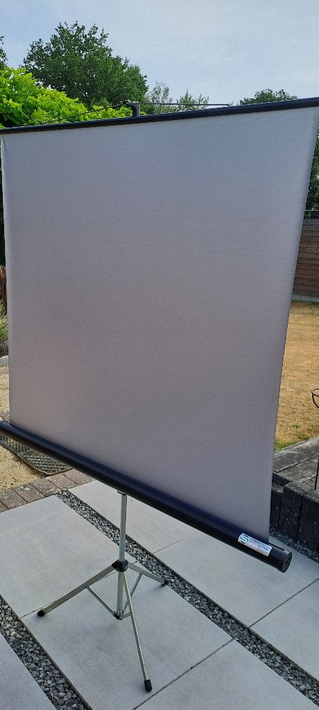 scherm voor beamer 120×120 +tafeltje voor baemer/camera, Audio, Tv en Foto, Ophalen, Gebruikt, Beamertafels