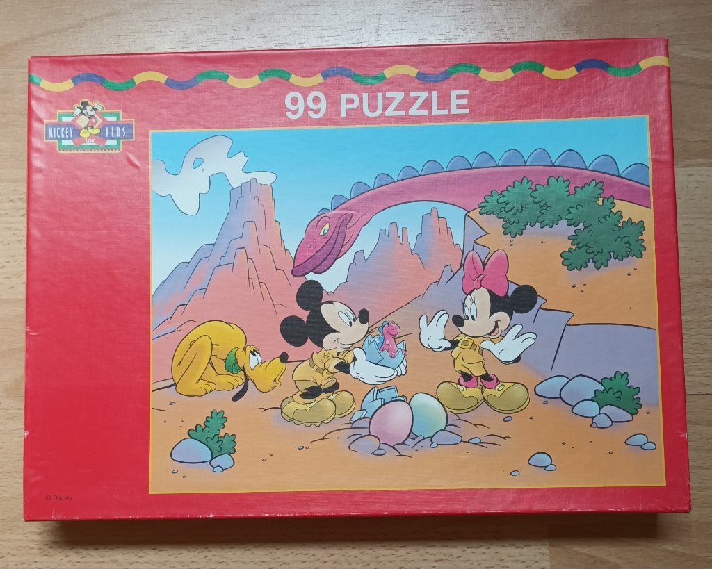 Puzzle Mickey Minnie complet, très bon état, Enlèvement ou Envoi, Plus de 50 pièces, Comme neuf