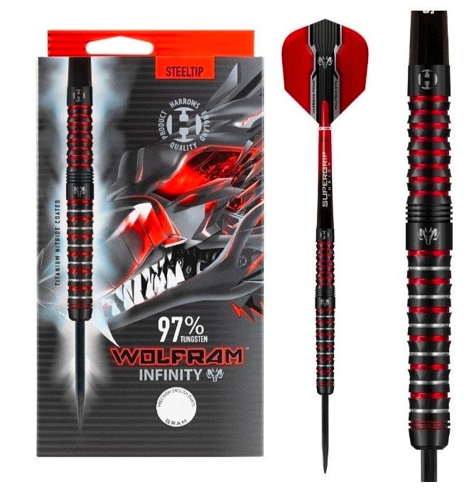 Harrows Wolfram Infinity 97% - Dartpijlen 23gr, Ophalen of Verzenden, Nieuw, Pijlen