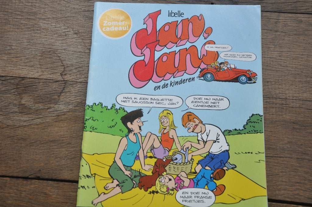 Jan Jans en de kinderen Libelle zomer cadeau, Boeken, Eén stripboek, Ophalen of Verzenden, Zo goed als nieuw