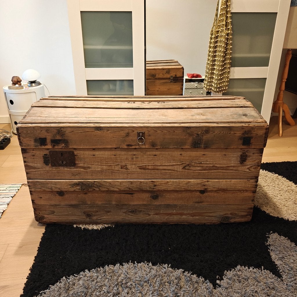 Houten kist, Huis en Inrichting, Ophalen, Gebruikt