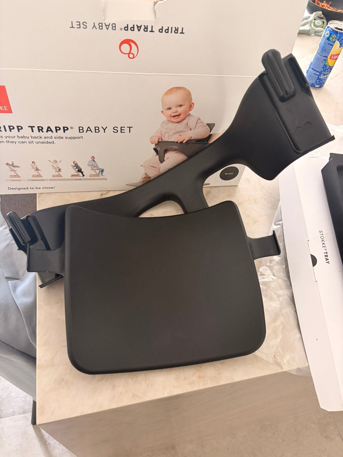 Stokke tray en tripp trapp set, Ophalen, Gebruikt, Aanschuifbaar