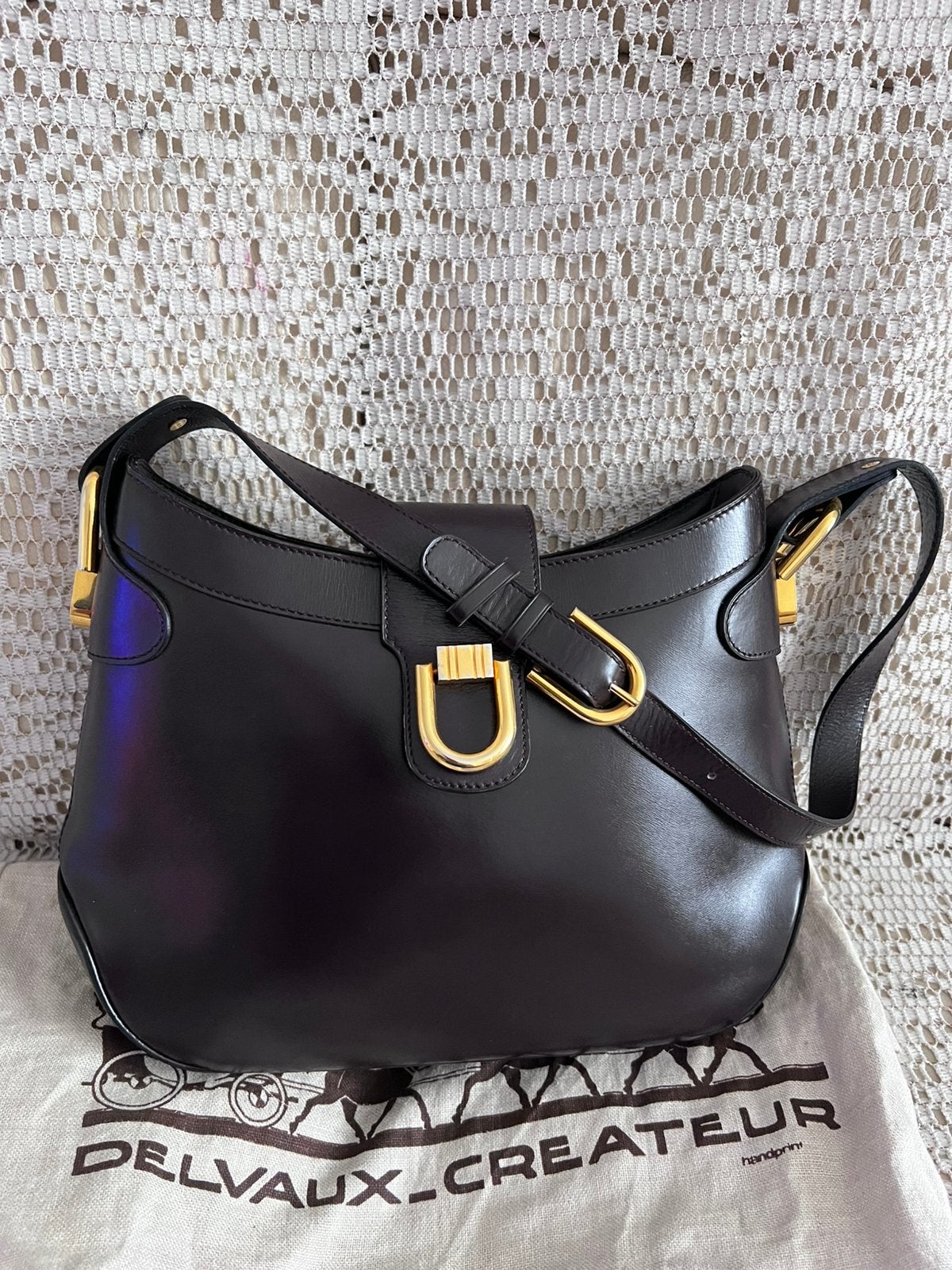 DELVAUX onberispelijke bruine leren tas, Handtassen en Accessoires, Tassen | Damestassen, Ophalen of Verzenden, Zo goed als nieuw