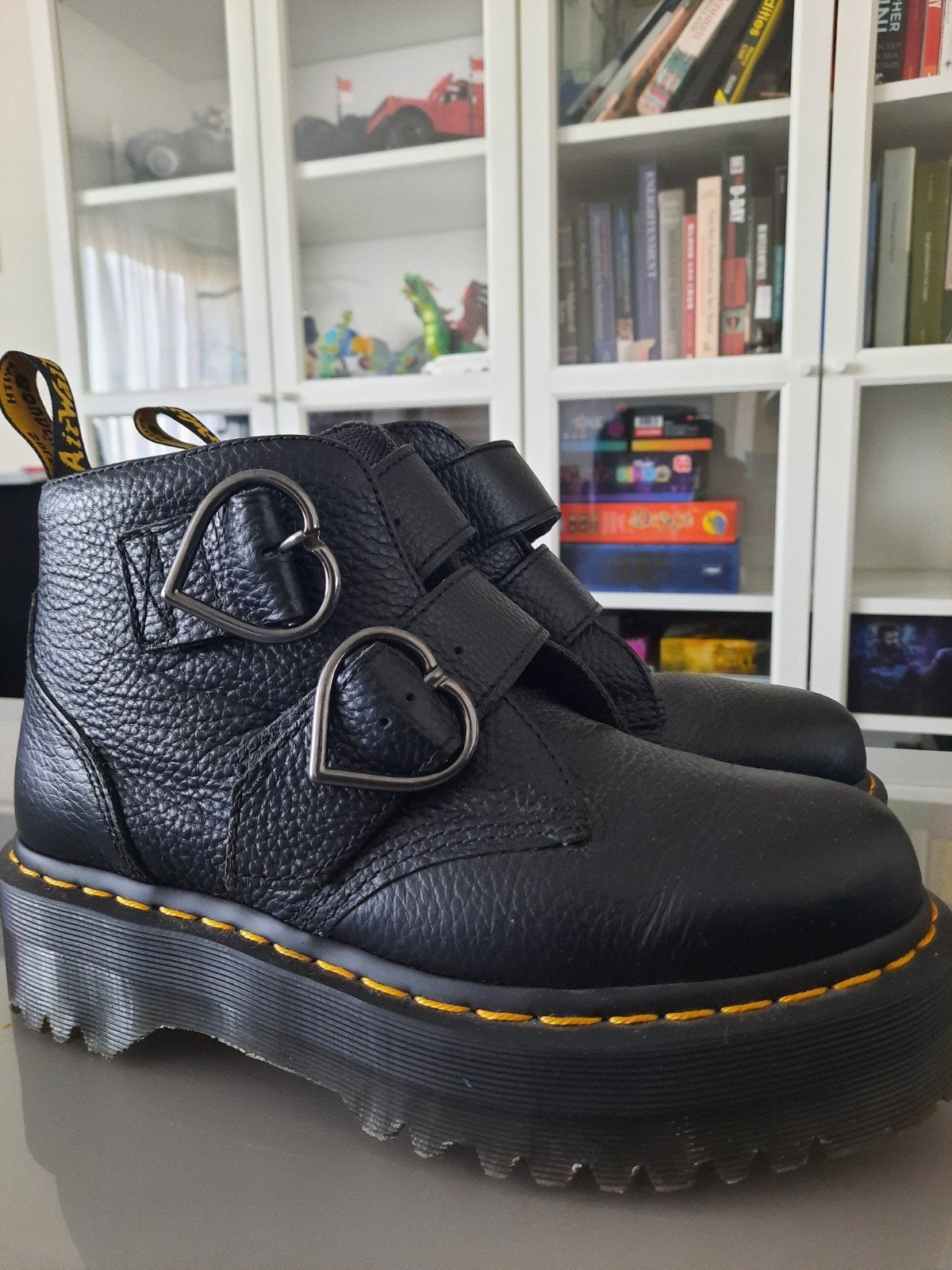 Dr martens  Devon Heart Leather Platform Boots maat 39, Enlèvement, Bottes