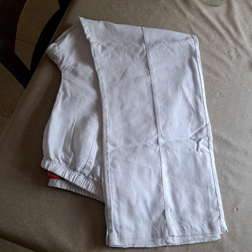 witte linnen broek paprika T2, Ophalen