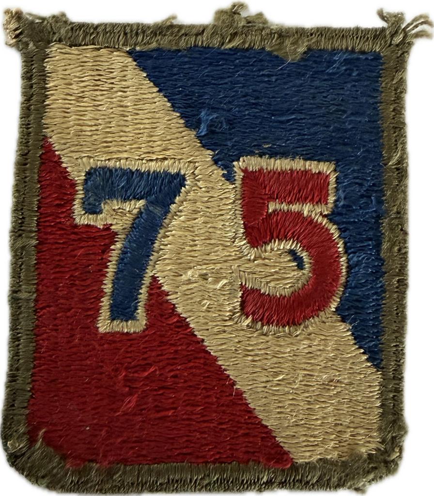 US ww2 patch 75th Infantry Division, Envoi