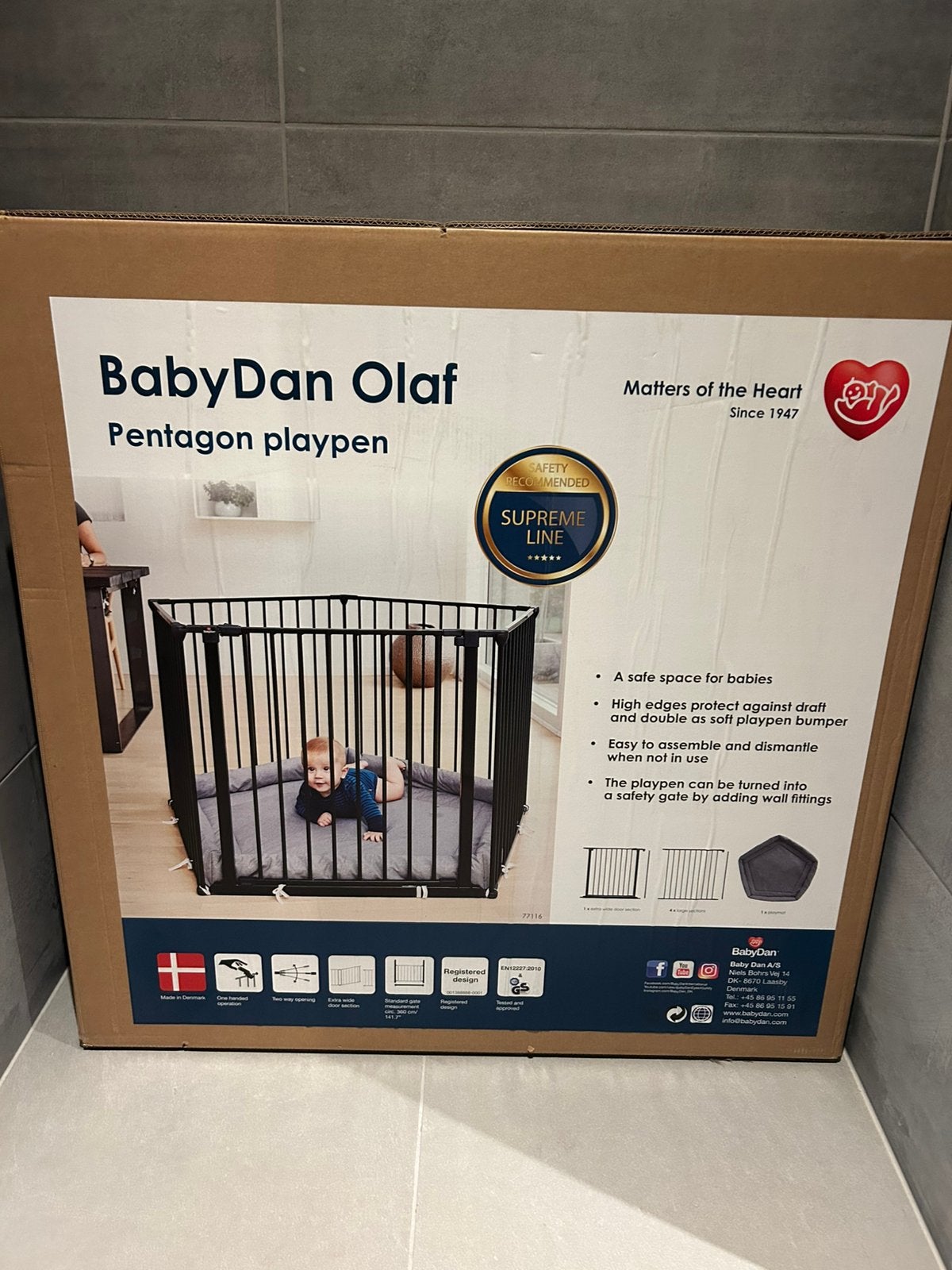Babypark  BabyDan Olaf Pentagon NIEUW in doos, Ophalen, Nieuw, Overige typen