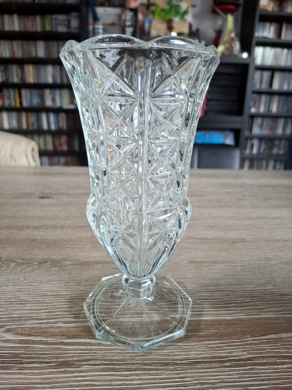 vintage Italiaanse persglazen vaas 23 cm, Antiek en Kunst, Ophalen of Verzenden