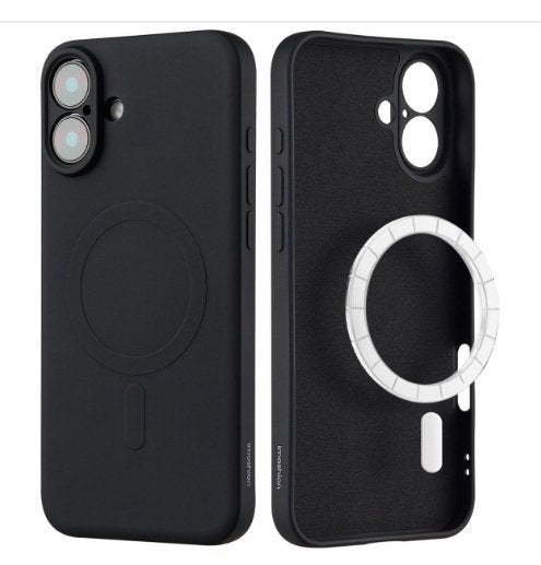Imoshion iPhone 16 Silicone hoesje, Telecommunicatie, Zwart, MagSafe, IPhone 16, Hoesje of Tasje