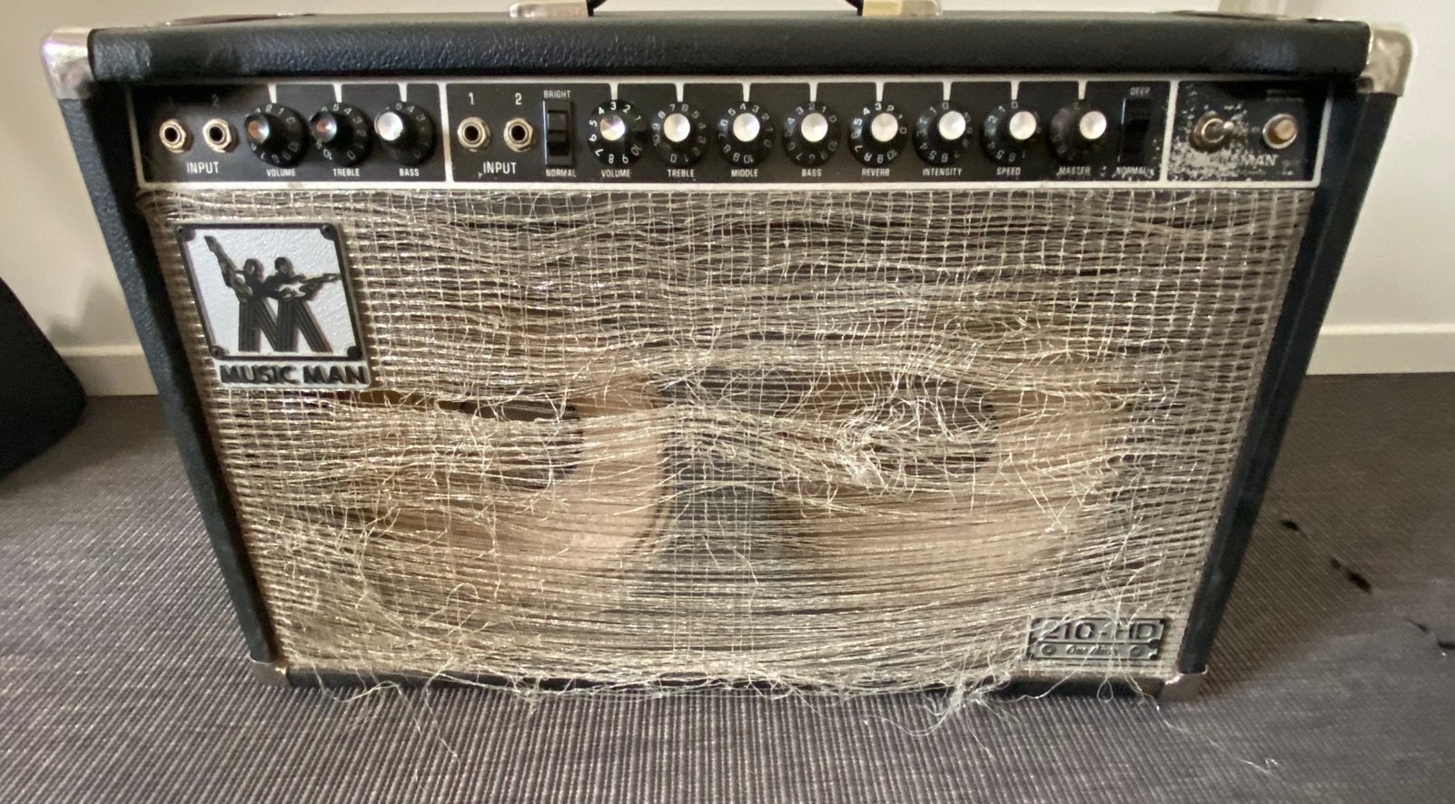 Vintage Music Man HD-130 210 Combo (1970s), Muziek en Instrumenten, Versterkers | Bas en Gitaar, Ophalen, Gebruikt