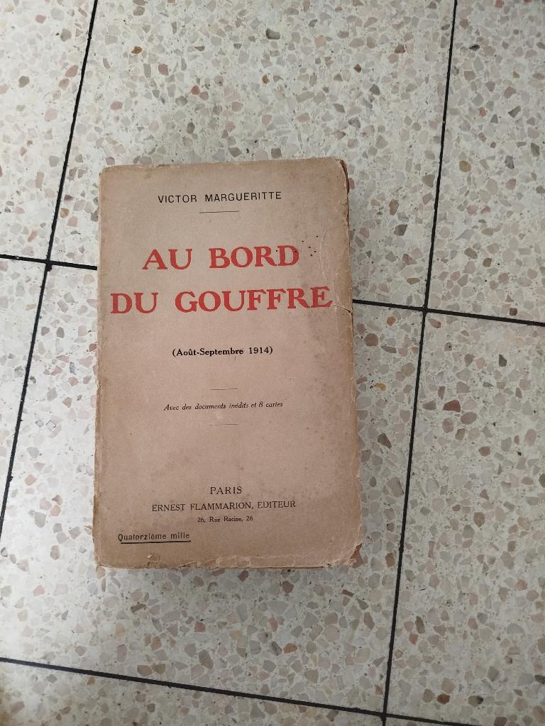 Boek Aan de rand van de afgrond ww1, Verzamelen, Militaria | Algemeen, Ophalen of Verzenden, Overige soorten, Boek of Tijdschrift