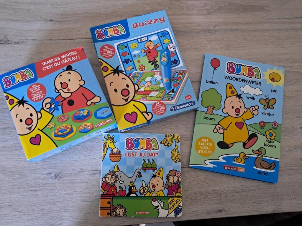 Pakket bumba speelgoed: boeken/ spelletjes, Ophalen, Gebruikt, Overige typen, Met geluid