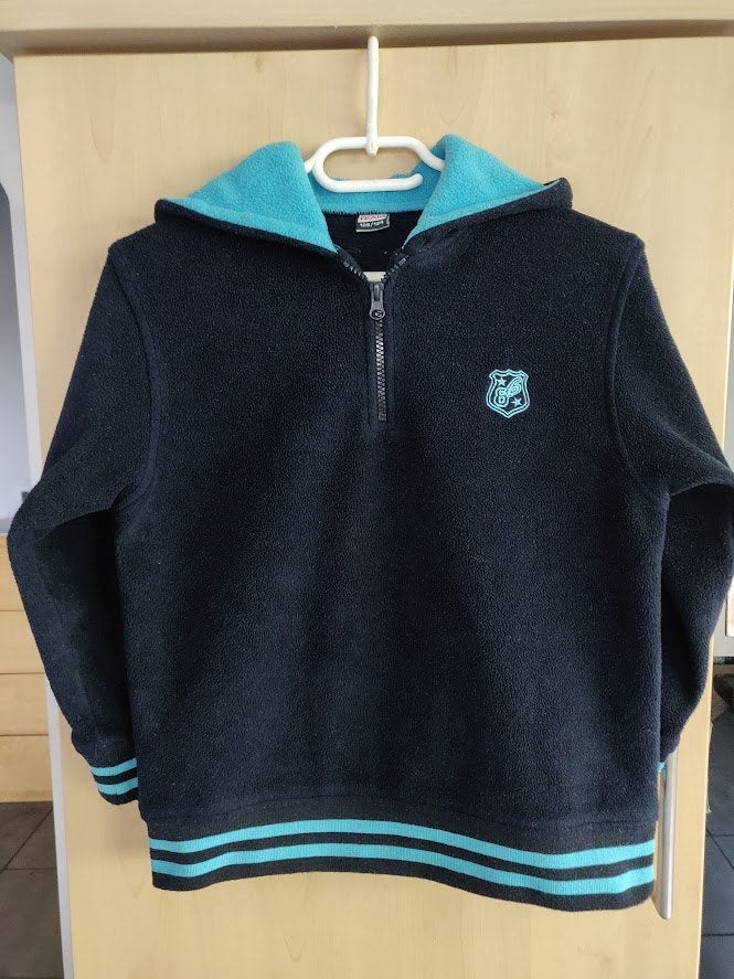 Pull-Fleece van Active Team met kap. 128-134. Jongen., Trui of Vest, Ophalen of Verzenden, Zo goed als nieuw, ACTIVE TEAM.