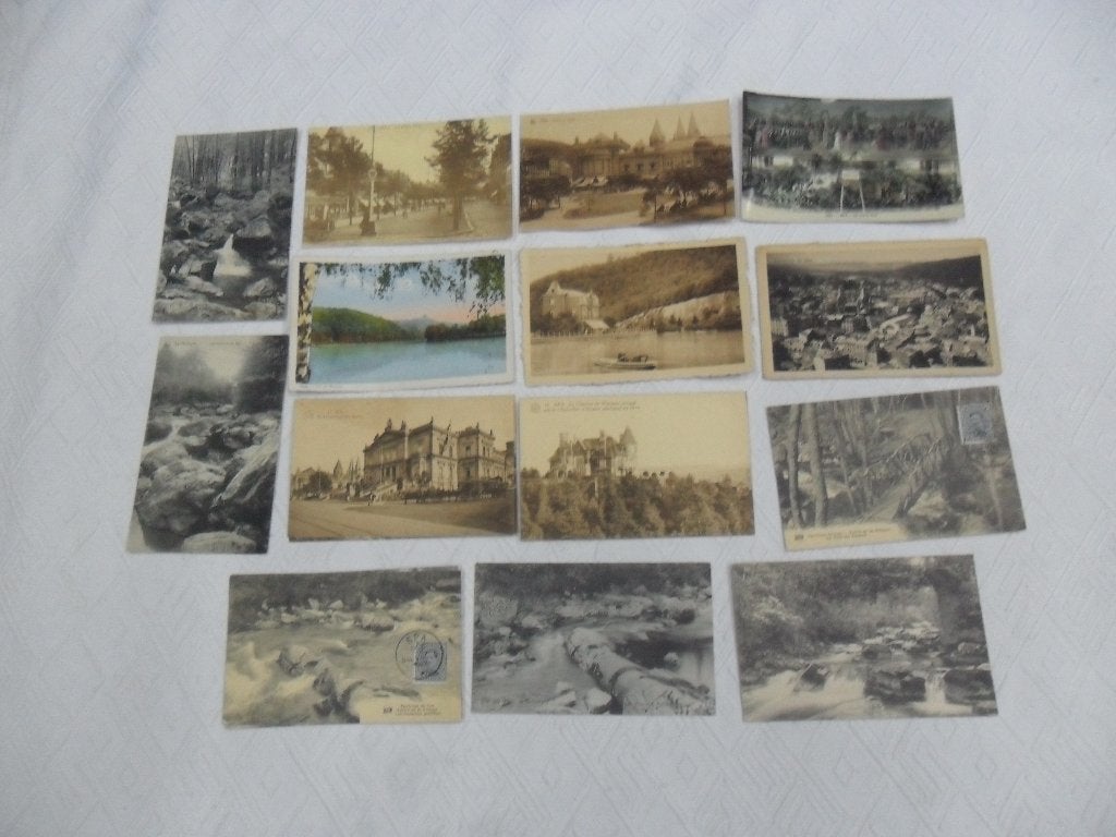 Vintage lot ansichtkaarten van spa, Ophalen of Verzenden, Luik