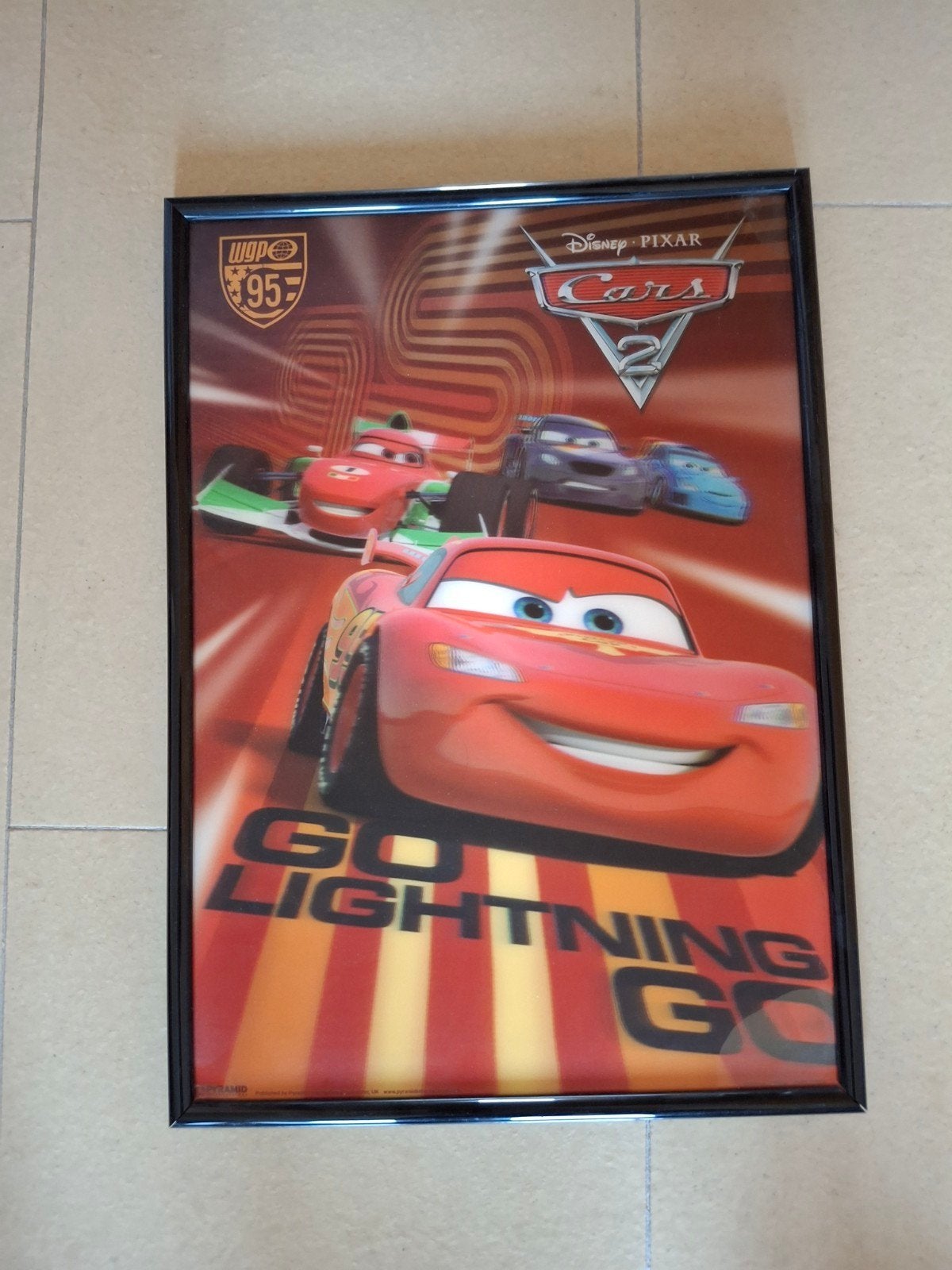 Kader Cars 3D kinderkamer 43-31cm, Kinderen en Baby's, Ophalen, Zo goed als nieuw