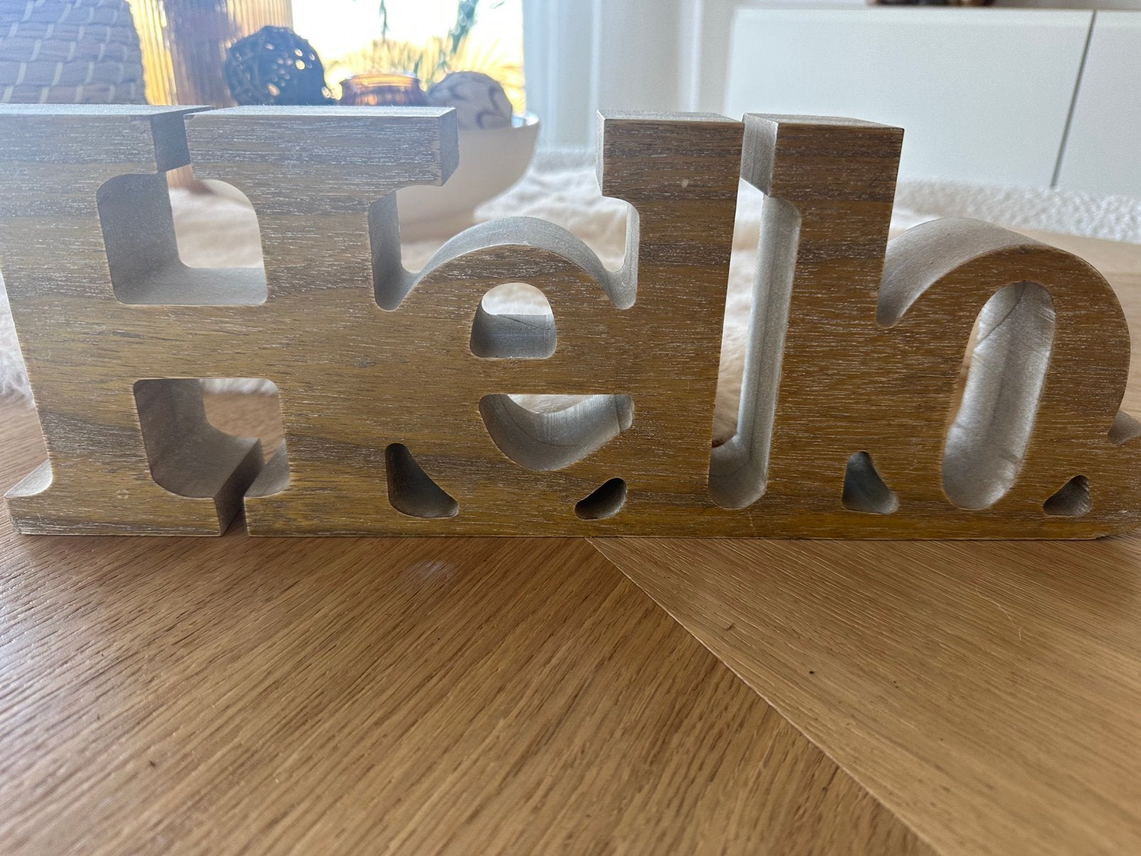 Decoratie hout, Ophalen of Verzenden, Zo goed als nieuw, Hout