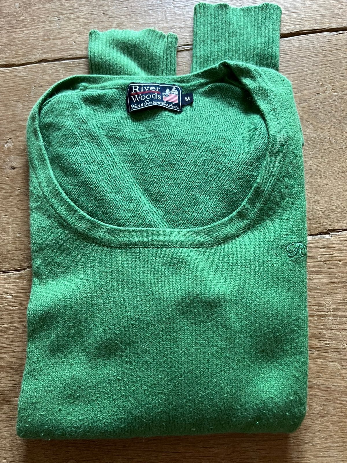 Pull River Woods maat medium, Enlèvement, Comme neuf, Taille 38/40 (M), Vert