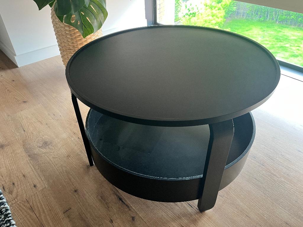 Salontafel, zwart, rond, IKEA, model Borgeby, Maison & Meubles, Tables | Tables de salon, Comme neuf, Moins de 50 cm, 50 à 100 cm