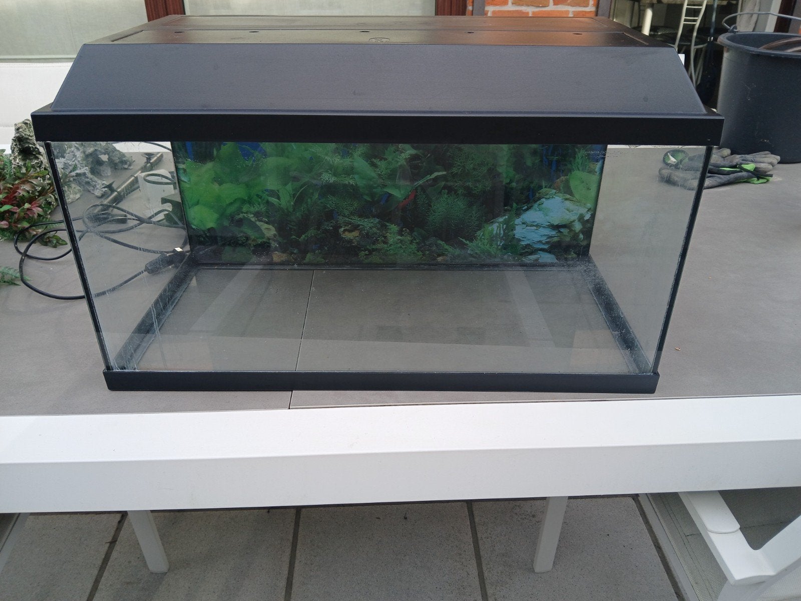 Aquarium met pomp en toebehoren, Dieren en Toebehoren, Ophalen, Pomp, Gebruikt