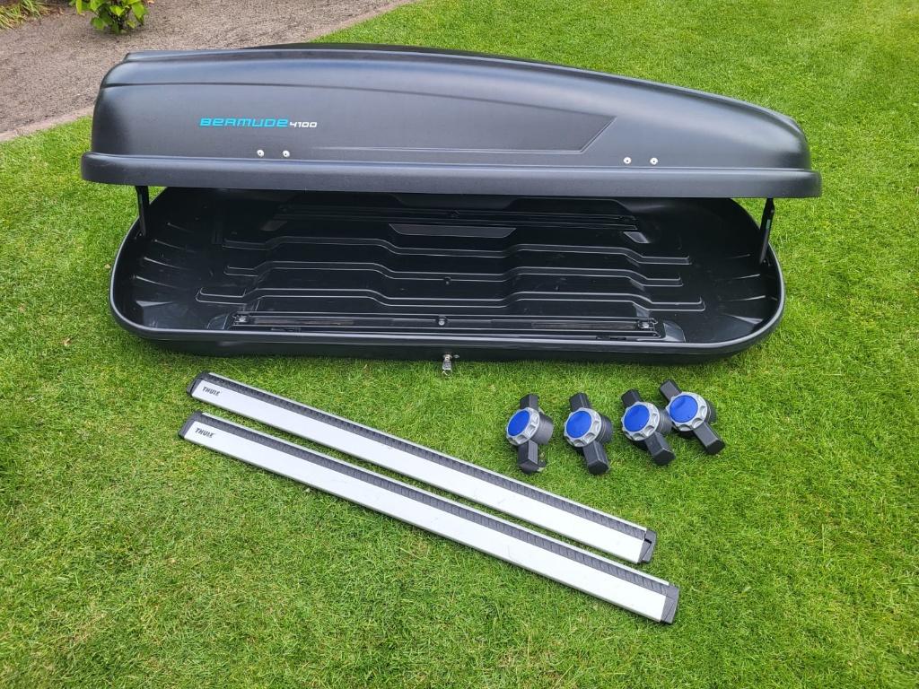 Dakkoffer 410L + Thule dakdragers, Auto diversen, Dakkoffers, Ophalen, Zo goed als nieuw