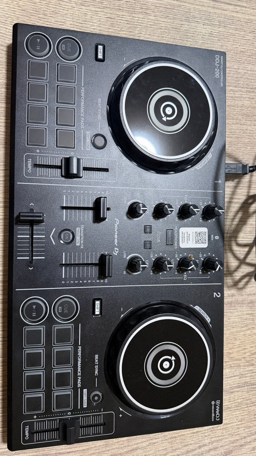 Pioneer DDJ-200 zo goed als nieuw, Muziek en Instrumenten, Dj-sets en Draaitafels, Ophalen, Zo goed als nieuw, Dj-set, Pioneer