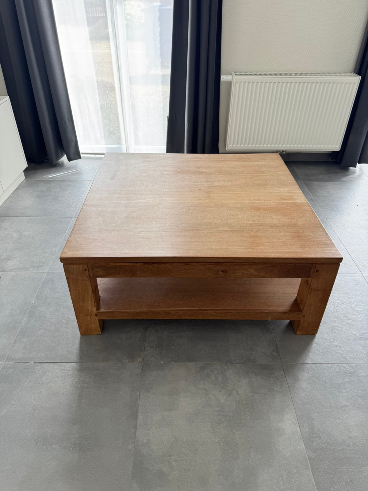 Salontafel teakhout, Maison & Meubles, Tables | Tables de salon, Teck, 100 à 150 cm, 100 à 150 cm, Enlèvement