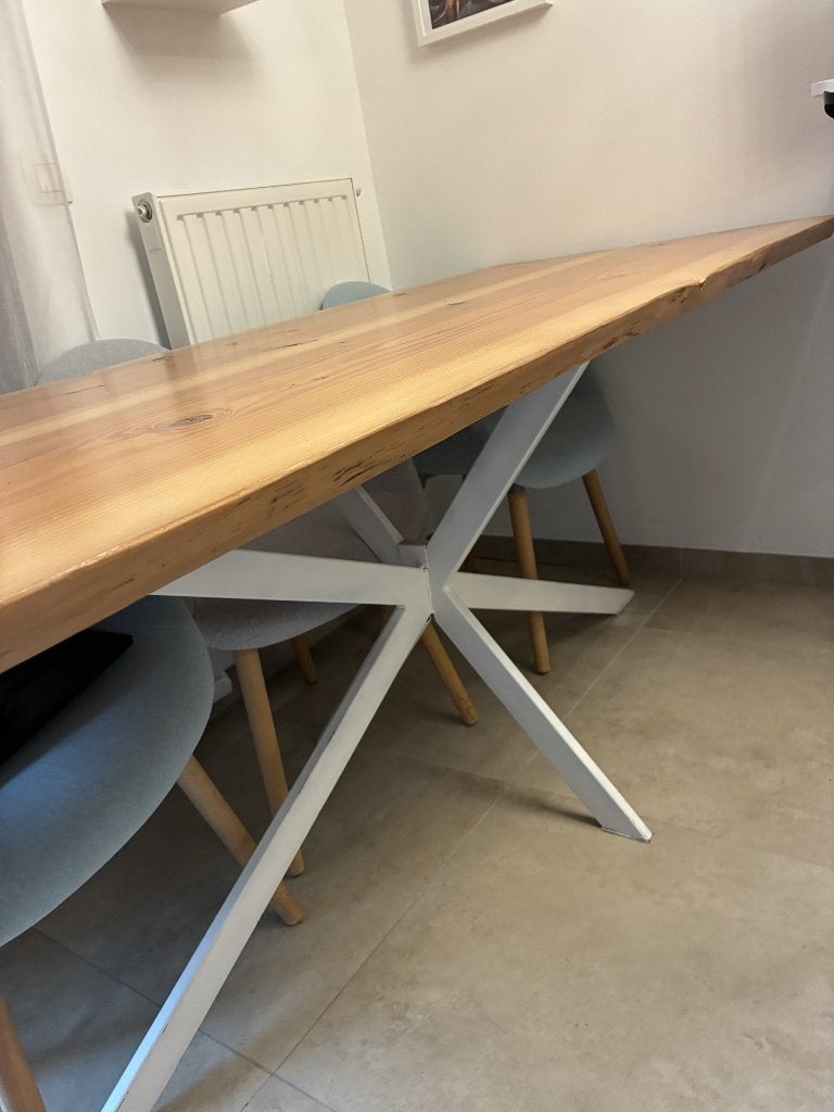 stamboom tafel 182 cm, Ophalen, Gebruikt, 50 tot 100 cm, Vijf personen of meer