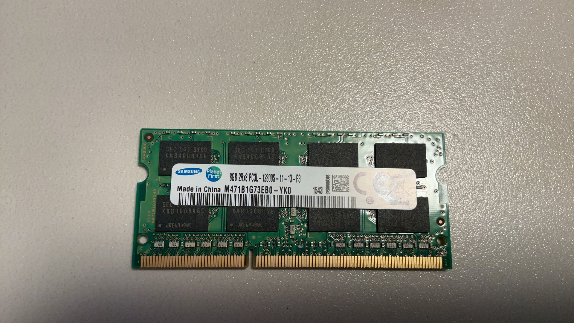 8GB DDR3 Samsung, Computers en Software, RAM geheugen, Ophalen of Verzenden, Zo goed als nieuw, DDR3