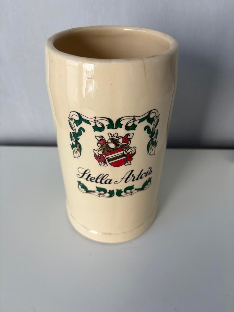 STELLA ARTOIS keramische mok van 50 cl van Baudour, Verzamelen, Ophalen of Verzenden, Stella Artois