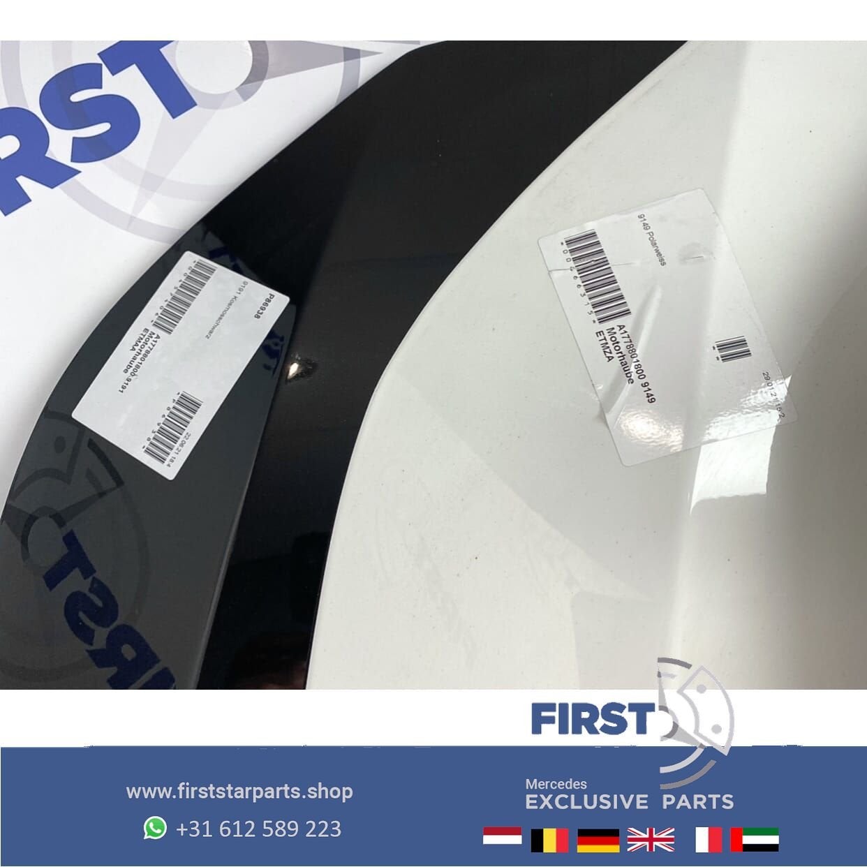 W177 V177 MOTORKAP Mercedes A Klasse WIT GRIJS ZWART 2018-20, Gebruikt, -, Ophalen of Verzenden, -