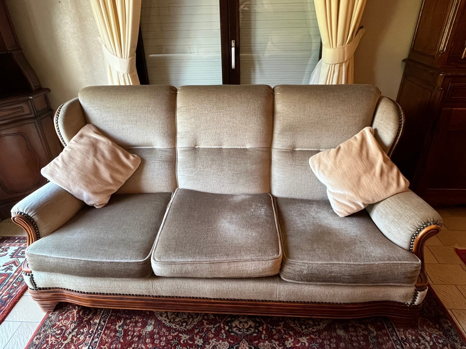 Salon 3 zit en 2 fauteuils, Huis en Inrichting, Ophalen, Gebruikt