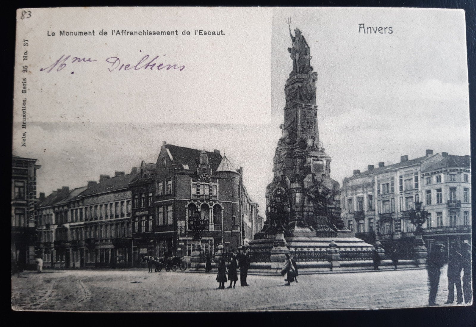 Antwerpen ANVERS monument Schelde VRIJ 1903, Ophalen of Verzenden, Antwerpen