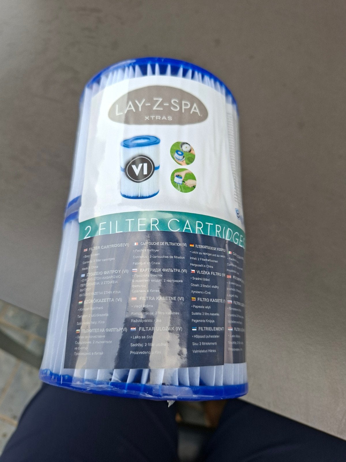 Filters voor jacuzzi, Enlèvement