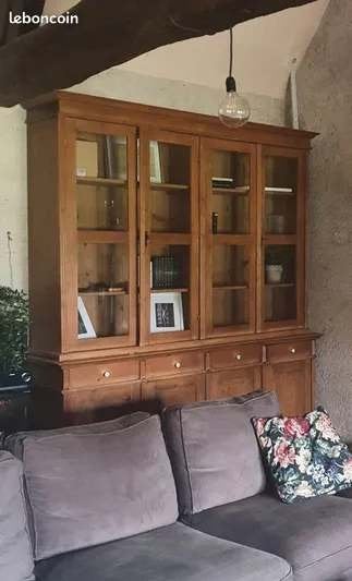 Meuble buffet - bibliothèque - L 215 x H235 x P46 cm, 25 à 50 cm, 200 cm ou plus, Avec tablette(s), Enlèvement